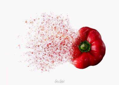 Effektfoto Peperoni explodiert